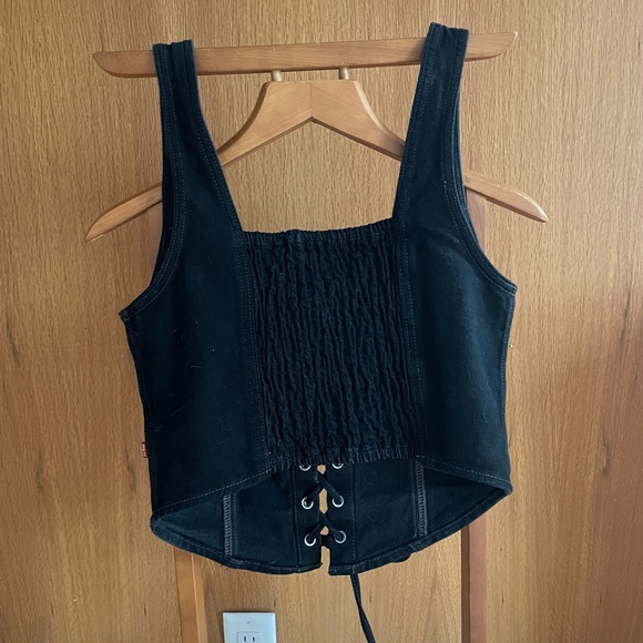 Levi's® x Barbie Ferreira Lace-Up Corset in medium - Picture 2 of 5